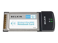 Belkin Wireless G+ MIMO Notebook Card (F5D9010EF)